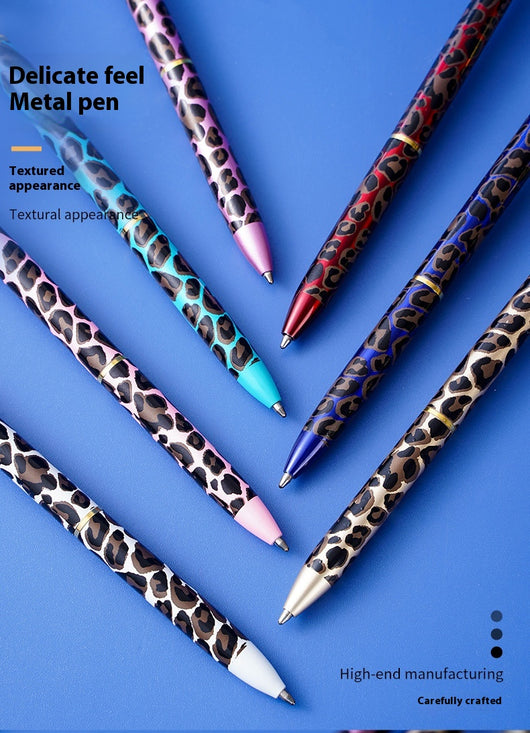Bolígrafo de Metal Estampado Leopardo Premium - Image 13