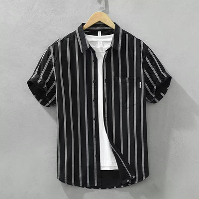 Camisa Estampada Tie-dye Japonés de Verano para Hombre - Image 5