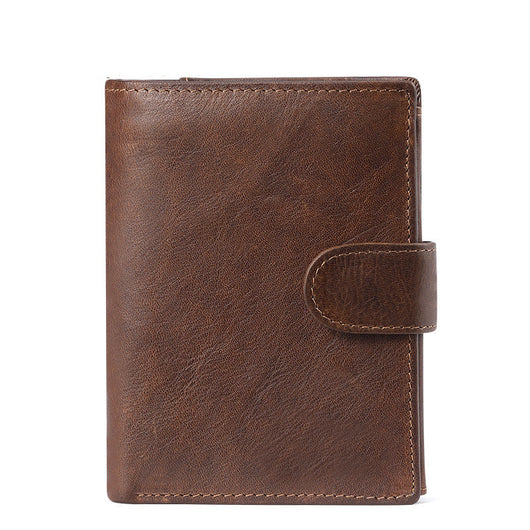 Billetera de Cuero para Hombre Estilo Retro Crazy Horse - Compacta y Clásica - Image 8