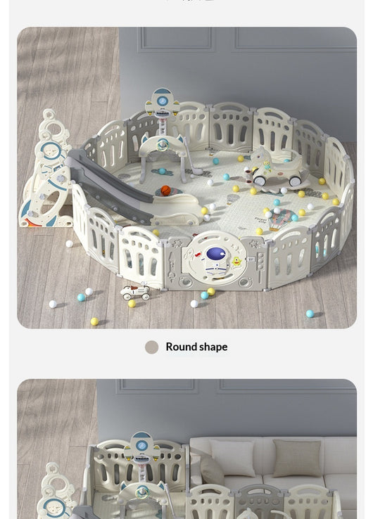 Tapete de Gateo y Corral de Juego para Niños - Image 32