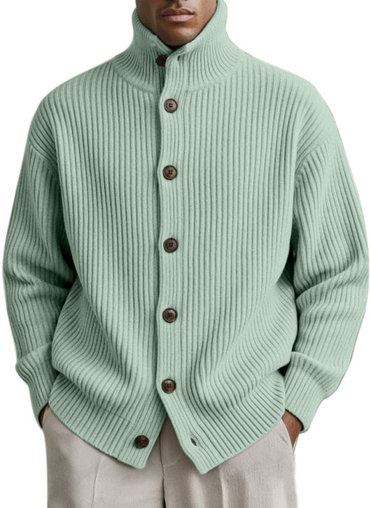 Cardigan Cuello Alto Tejido para Hombre - Image 23