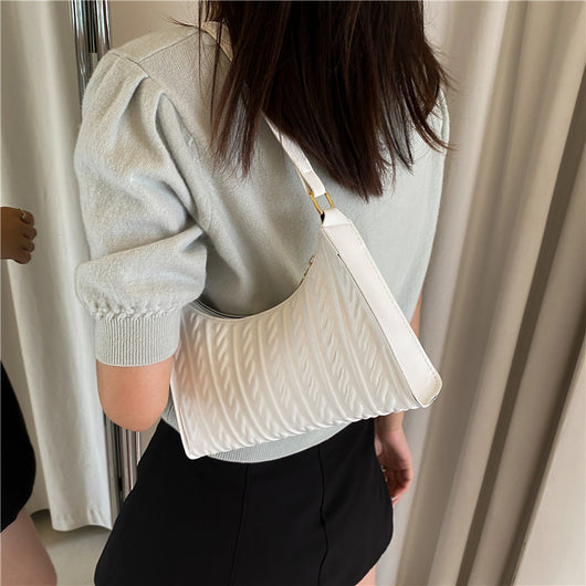 Bolsa Tote de Hombro en Colores Sólidos para Mujer