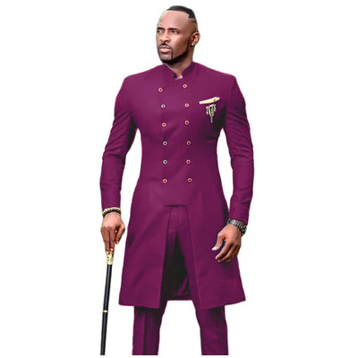 Traje Casual de Dos Piezas Cruzado para Hombre - Image 8