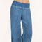 Pantalones Denim Casual de Pierna Ancha para Mujer