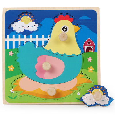 Tablero de Motricidad Fina con Clavijas de Madera para Niños - Image 5