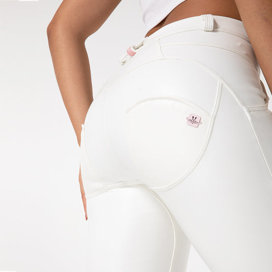 Pantalones de Cuero PU con Forro Térmico - Leggins Elásticos Cintura Media Talla Grande - Image 2