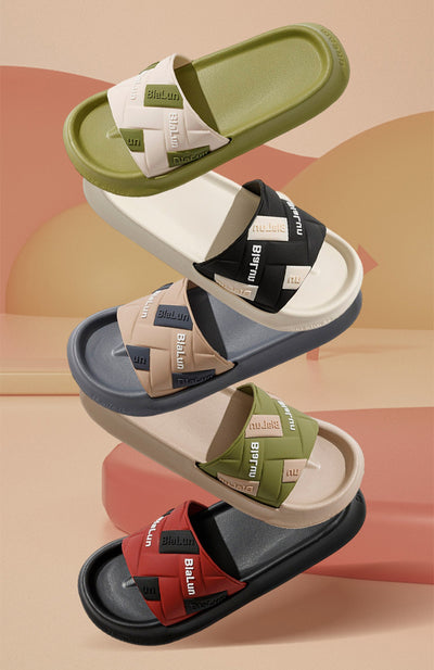 Pantuflas de Bloques de Color para Parejas - Cómodas Zapatillas de Casa con Suela Antideslizante - Image 23