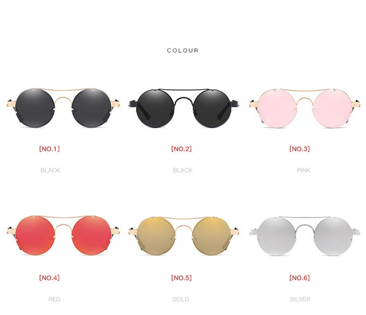 Gafas de Sol Retro Punk con Lentes de Película Color - Image 6
