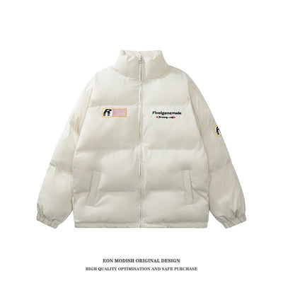 Chaqueta de Algodón con Bordado Americano Holgada para Mujer - Image 3
