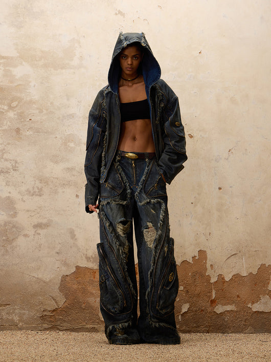 Jeans Estructura Alien Mujer con Detalles Textiles - Image 5