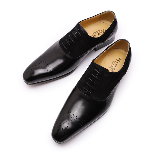 Zapatos de Vestir Tallados Estilo Brogue para Hombre - Elegancia Formal y Casual