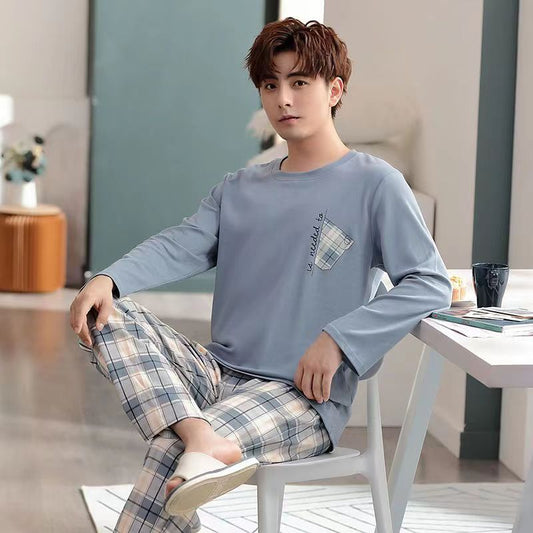 Pijama Largo para Hombre - Ropa de Casa Primavera y Otoño