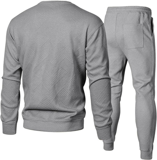 Conjunto de Suéter Jacquard Cuello Redondo para Hombre - Image 23