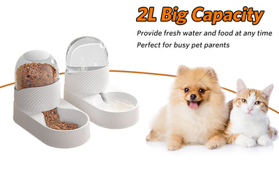 Comedero y Bebedero Automático para Gatos con Dispensador de Gravedad 2L - Image 10