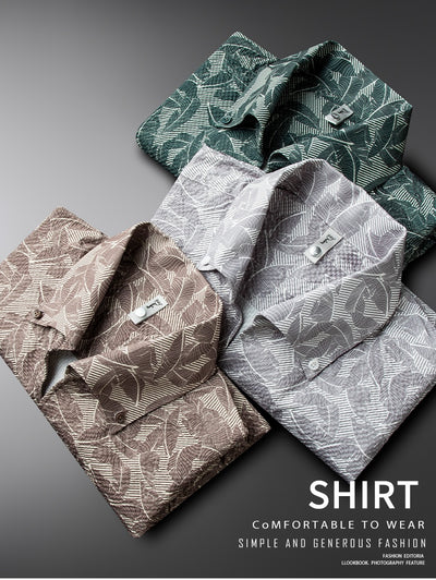 Camisa Hawaiana Casual de Manga Larga Ligera para Hombre - Image 8