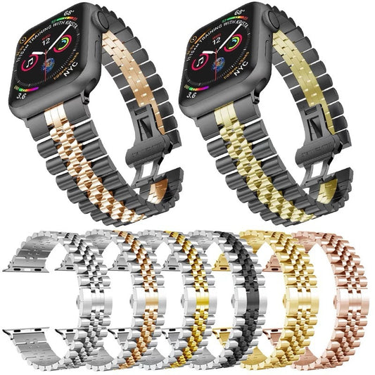 Pulsera Casual Versátil con Cierre de Metal de Cinco Cuentas