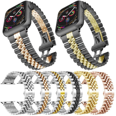 Pulsera Casual Versátil con Cierre de Metal de Cinco Cuentas