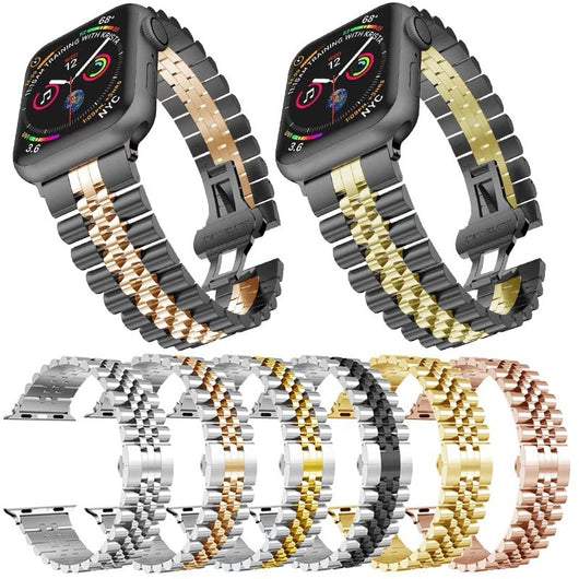 Pulsera Casual Versátil con Cierre de Metal de Cinco Cuentas