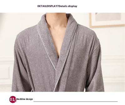 Bata de Toalla Absorbente Unisex - Pijama Cómodo para Hombre y Mujer - Image 39