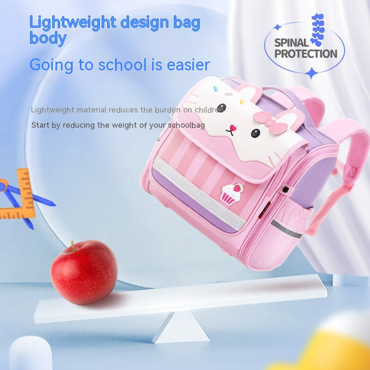 Mochila Escolar con Protección Dorsal para Niñas