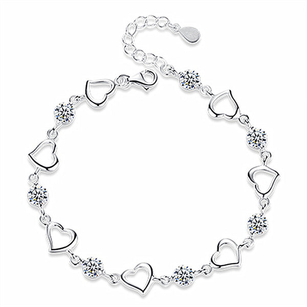 Collar Corazón a Corazón con Diamantes Blancos - Joyería Trendy