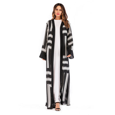 Cardigan Robe Holgado con Encaje Estilo Musulmán para Mujer - Image 13
