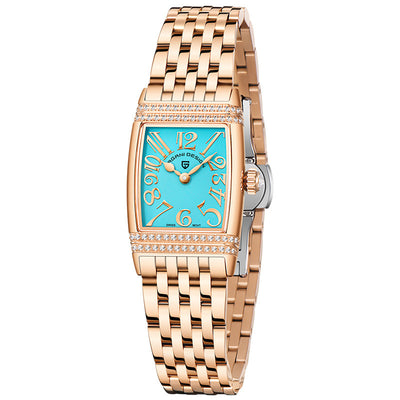Reloj de Cuarzo para Mujer con Diamantes y Bisel Cuadrado - Image 11