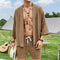 Conjunto Folgado de Camisa e Shorts - Duas Peças Casuais