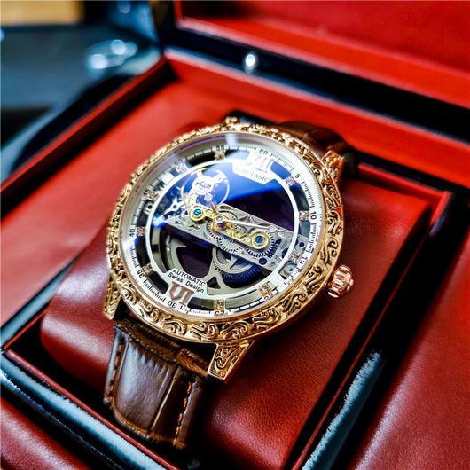 Reloj Mecánico Automático para Hombre con Cristal Doble y Resistencia al Agua - Image 11