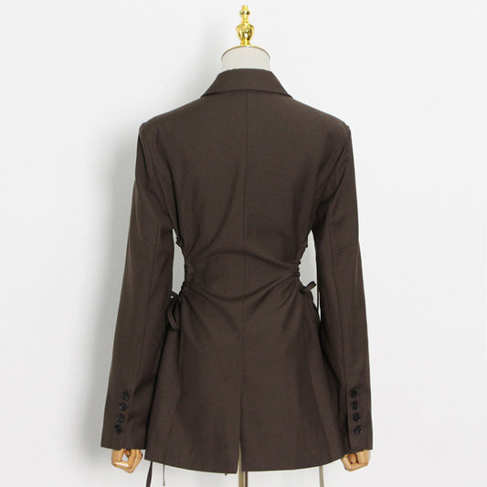 Blazer Ejecutivo Entallado para Mujer con Cierre Simple - Image 2
