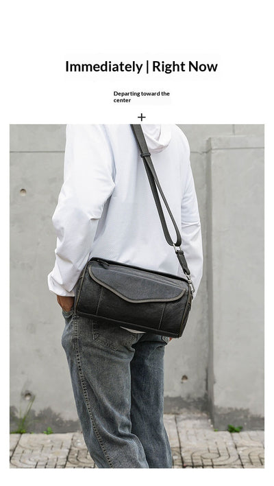 Bolsa Crossbody de Cuero Curtido al Vegetal para Hombre - Estilo Vintage - Image 13