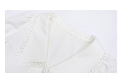Blusa de Gasa Blanca Manga Larga - Elegancia Francesa - Image 5
