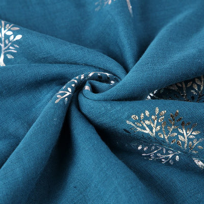 Pañuelo Estampado Plateado Árbol de Alcanfor - Diseño Europeo Moderno para Mujer - Image 13