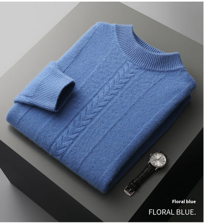Suéter de Cachemira con Cuello Medio para Hombre - Image 24