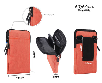 Bolsa Crossbody Diagonal Compacta de Color Sólido - Image 14