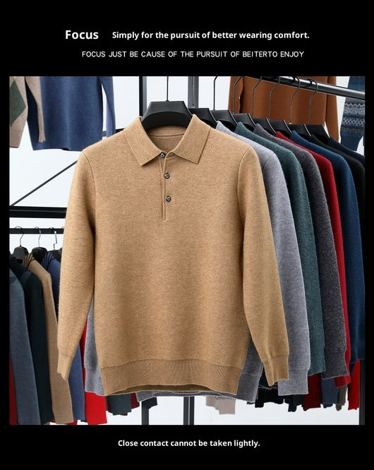 Polo Cuello Vuelto de Punto Manga Larga para Hombre - Image 9