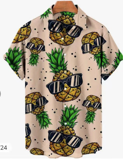 Camisa Hawaiana con Estampado 3D para Hombre - Diseño Casual Moderno - Image 3