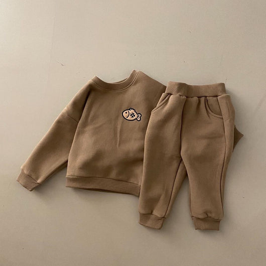 Conjunto de Abrigo Infantil Grueso: Suéter y Pantalón Térmico - Image 9