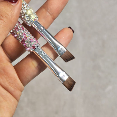Cepillo de Cejas Dual con Incrustaciones de Diamante - Portátil y Profesional - Image 15
