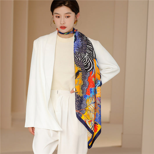 Pañuelo Cuadrado Retro Estampado para Mujer - Diseño Clásico - Image 50