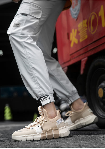 Tenis Casuales con Paneles de Cuero - Image 8