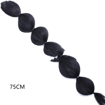 Cola de Caballo Larga Efecto Burbuja - Peluca Voluminosa para Mujer - Image 11