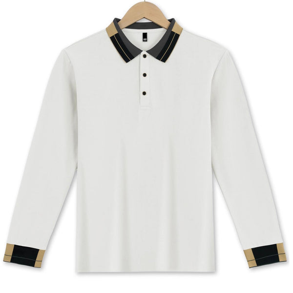 Camisa Casual de Negocios Manga Larga Solida para Hombre