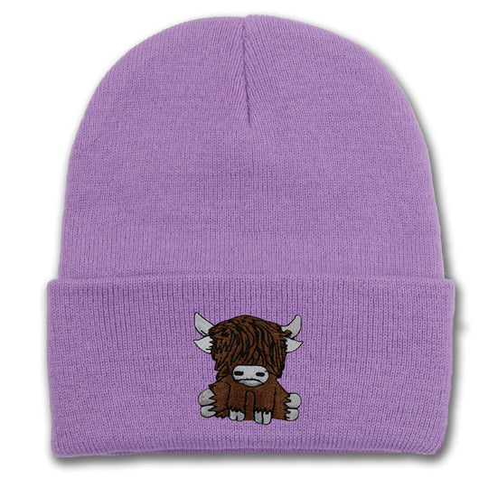 Gorro de Lana Tejido con Diseño de Yak Peludo - Abrigo Otoño e Invierno - Image 23