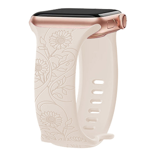 Correa de Reloj Silicona con Girasol Grabado en Relieve - Image 16