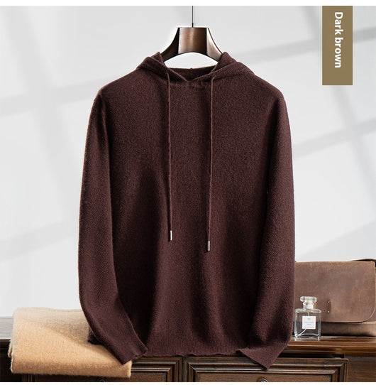 Suéter de Cashmira con Capucha para Hombre Otoño Invierno - Image 12