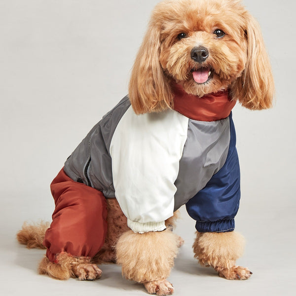 Abrigo Acolchado para Perros Medianos y Grandes - Diseño a Juego de Colores para Invierno