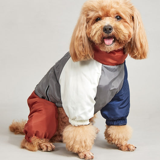 Abrigo Acolchado para Perros Medianos y Grandes - Diseño a Juego de Colores para Invierno