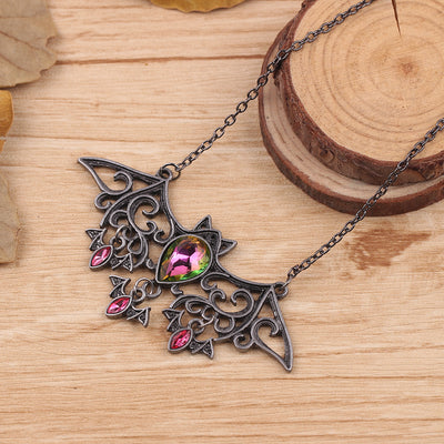 Collar Vintage Murciélago - Accesorios Halloween - Image 4