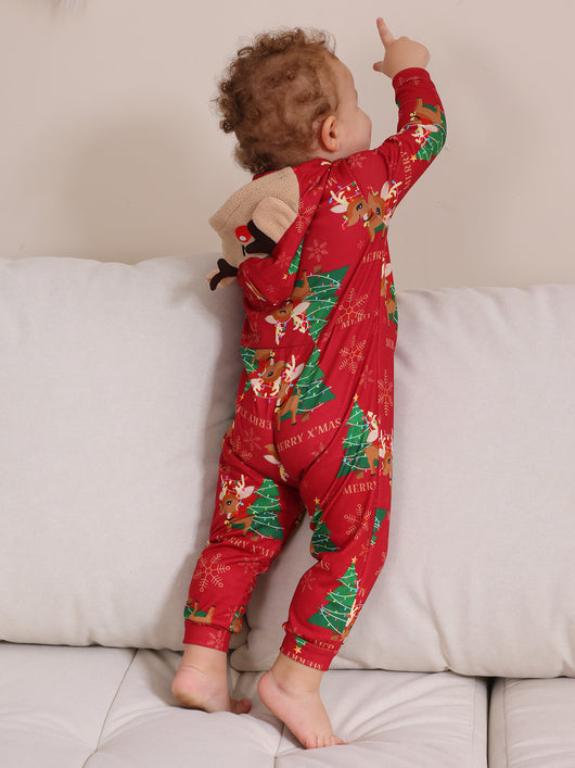 Conjunto Navideño Familiar de Pantalones Largos para Niños y Niñas - Image 57